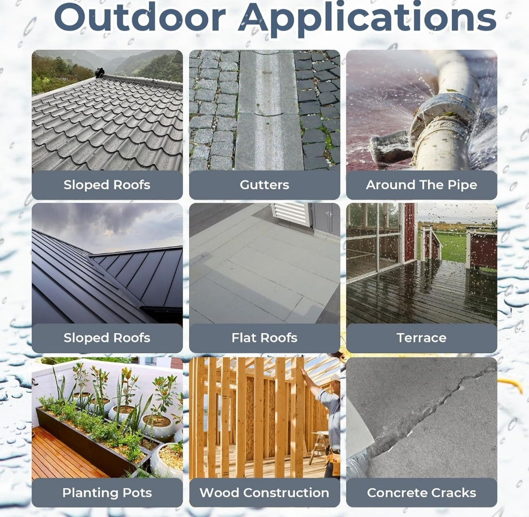 Transparent Waterproof Glue + Brush